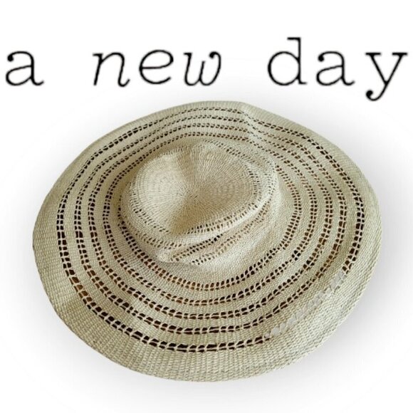 Wide Brim Straw Sunhat 100% Paper Bohemian Beach Hat - Picture 1 of 4